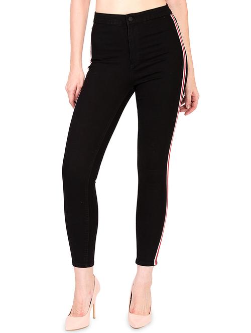 side taped high rise jeans - 16168743 - Very Small Image - 1