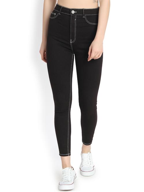 high rise skinny fit cropped jeans - 16168797 - Very Small Image - 1