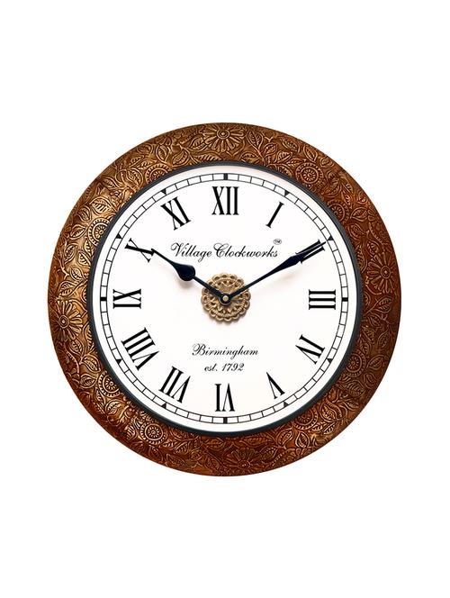 decorative metal analog wall clock - clock size -12x12 inch (dial- 8 inch) - 16169138 - Very Small Image - 1