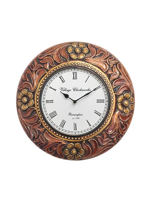 handcrafted wooden analog wall clock - 16169192 - Very Small Image - 1