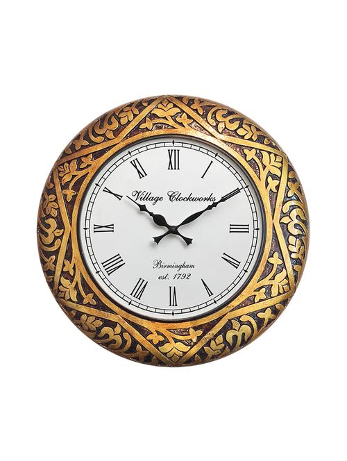 handcrafted wooden analog wall clock - 16169195 - Very Small Image - 1