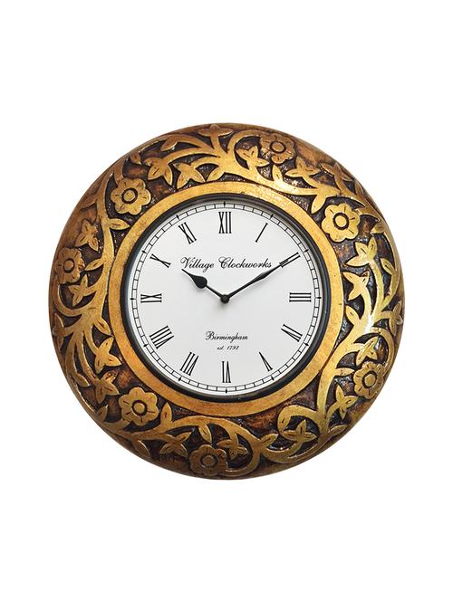 handcrafted wooden analog wall clock - 16169198 - Very Small Image - 1