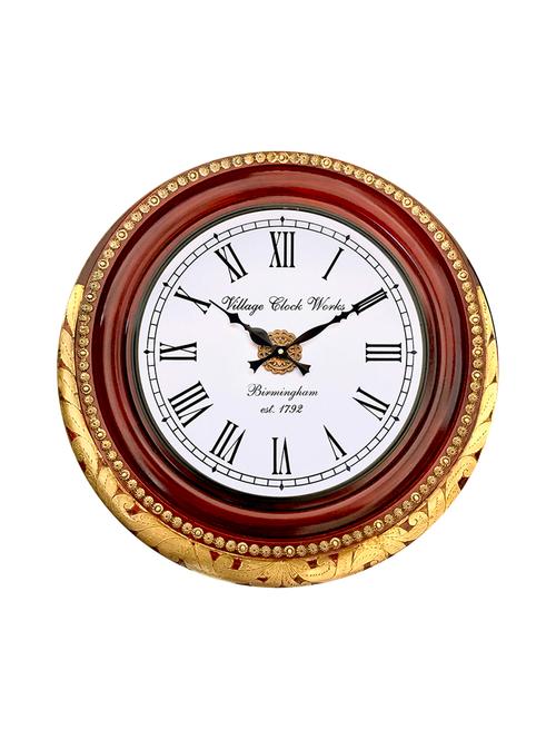 handcrafted decorative analog wall clock - 16169204 - Very Small Image - 1