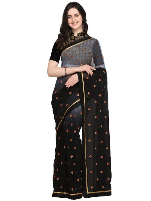 ombre embroidered saree - 16169326 - Very Small Image - 1