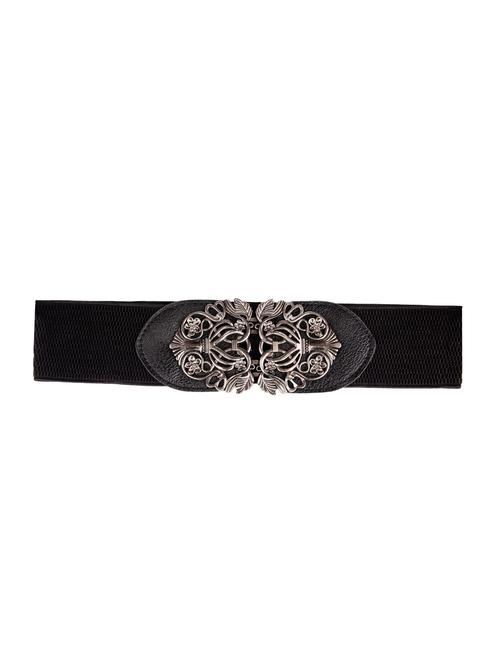 black cotton polyester blend belt - 16169347 - Very Small Image - 1