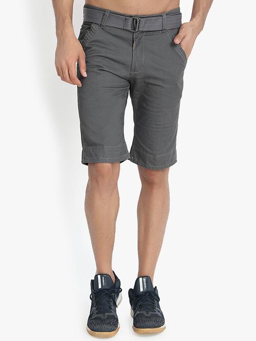 grey solid bermuda - 16169378 - Very Small Image - 1