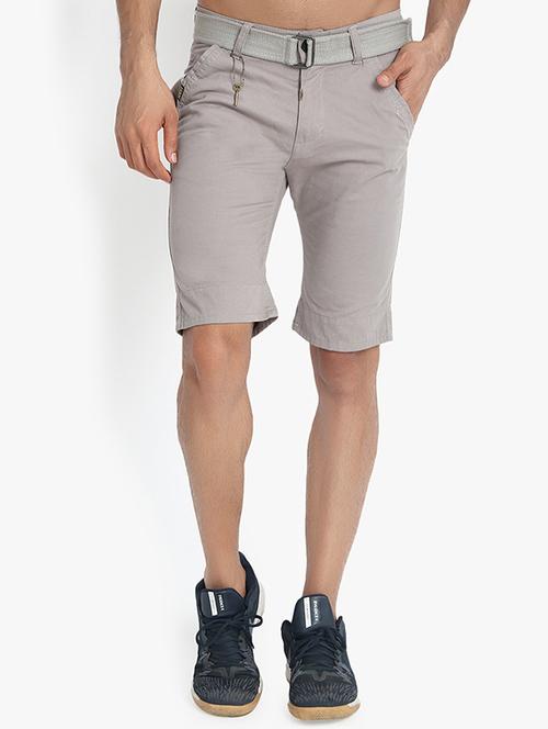 grey solid bermuda - 16169380 - Very Small Image - 1