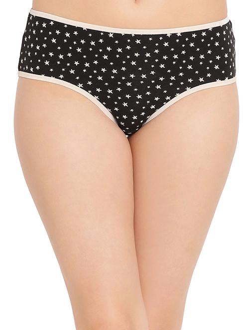 star print contrast seam hipster panty - 16169743 - Very Small Image - 1