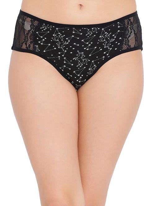 lace panel star print panty - 16169757 - Very Small Image - 1