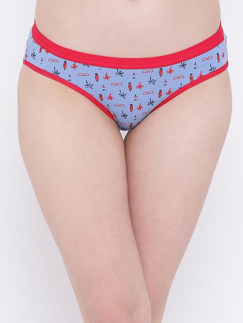 contrast seam quirky bikini panty - 16169841 - Very Small Image - 1