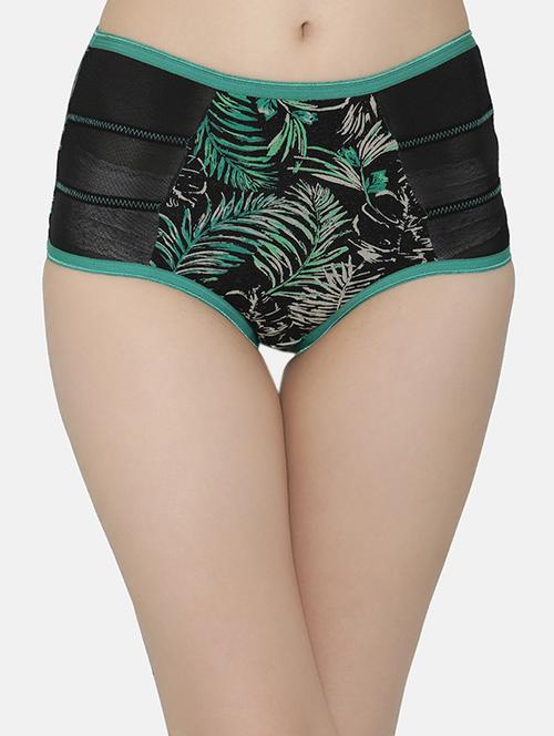 mesh panel tropical hipster panty - 16169886 - Very Small Image - 1