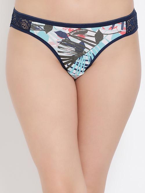 lace panel tropical bikini panty - 16169895 - Very Small Image - 1