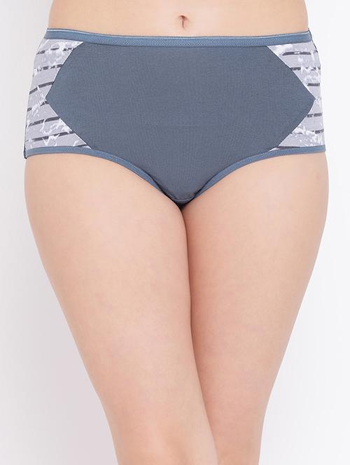 striped panel hipster panty - 16169949 - Very Small Image - 1