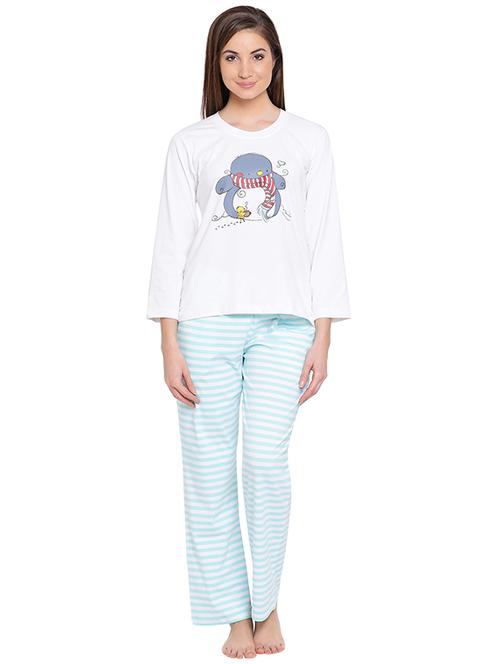 graphic print nightwear set - 16170000 - Very Small Image - 1