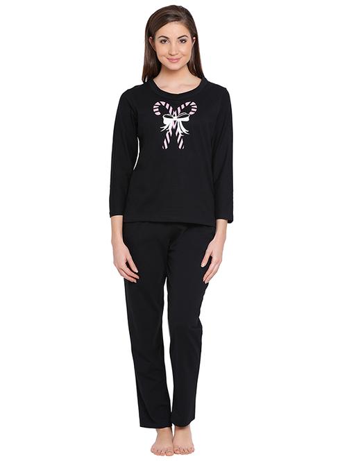 graphic print nightwear set - 16170003 - Very Small Image - 1