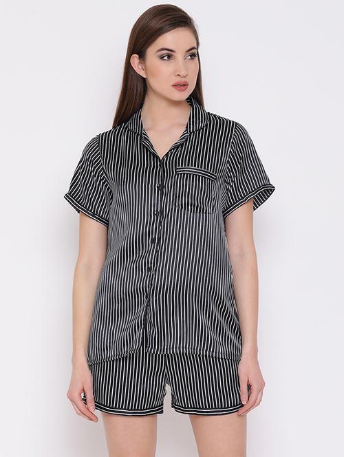 striped nightwear set - 16170024 - Very Small Image - 1