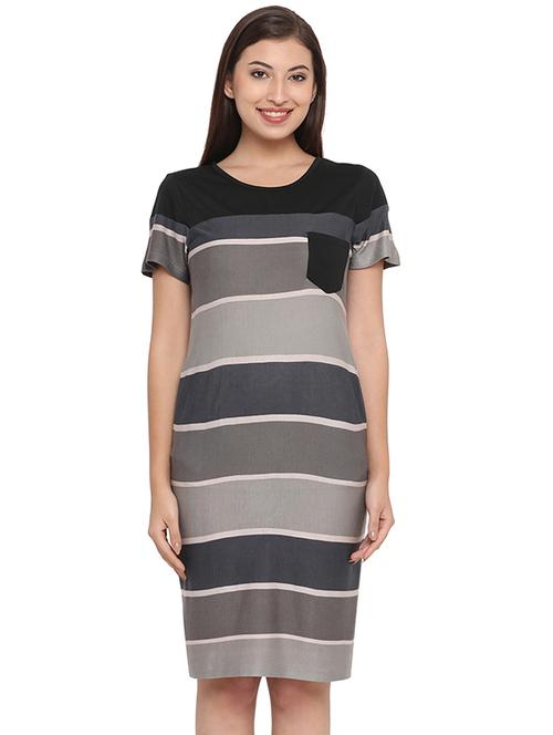 pocket patch striped sleepshirt - 16170064 - Very Small Image - 1