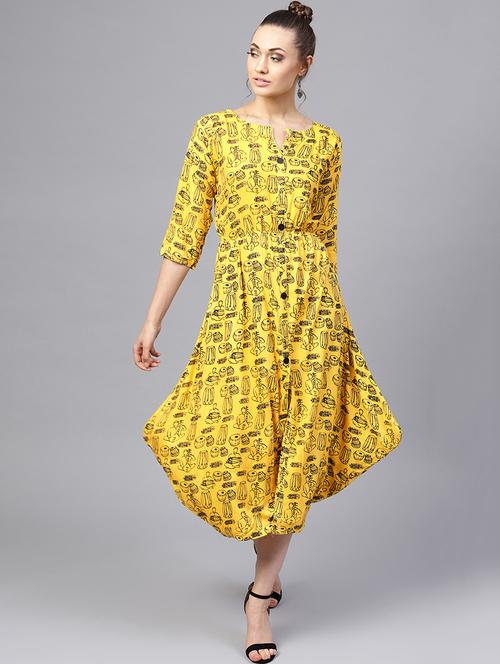 conversational cowl dress - 16170191 - Very Small Image - 1