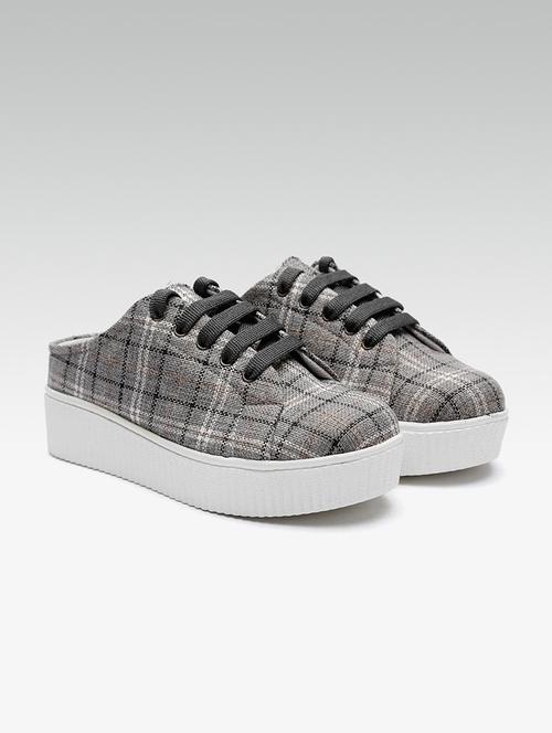 grey lace-up casual shoes - 16170249 - Very Small Image - 1
