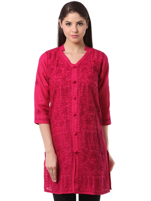 chikankari straight kurta - 16170718 - Very Small Image - 1