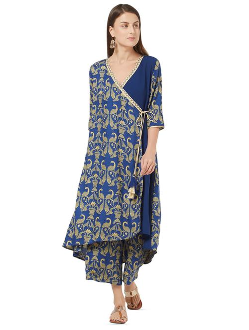 conversational angrakha kurta - 16172359 - Very Small Image - 1