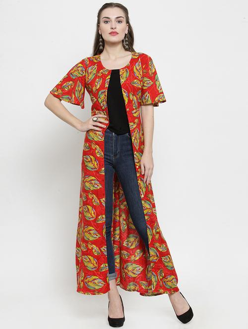 red viscose shrug - 16173383 - Very Small Image - 1