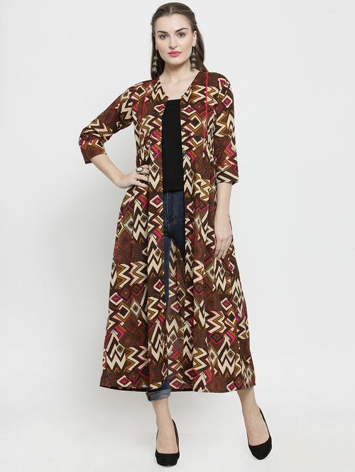 brown cotton shrug - 16173384 - Very Small Image - 1