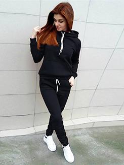 hooded sweatshirt and trackpant set - 16176540 - Very Small Image - 1