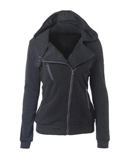 hooded neck zip up jacket - 16176622 - Very Small Image - 1