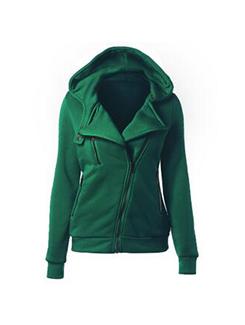 hooded neck zip up jacket - 16176630 - Very Small Image - 1