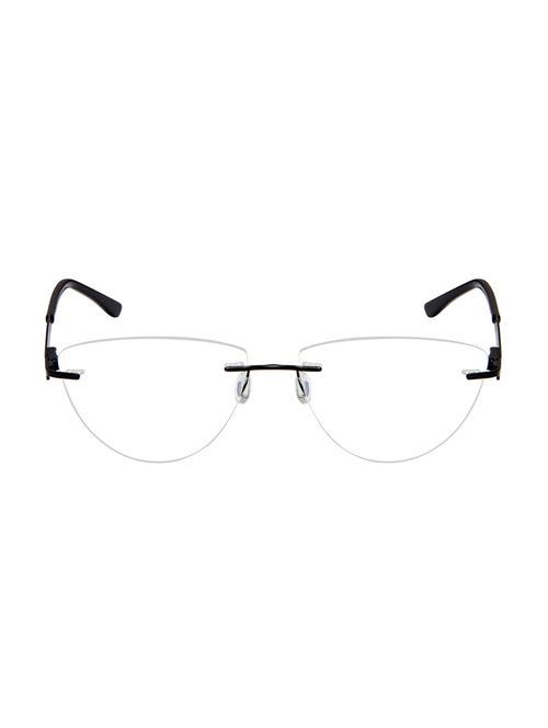 cardon black cateye rimless eyeglasses - 16177132 - Very Small Image - 1