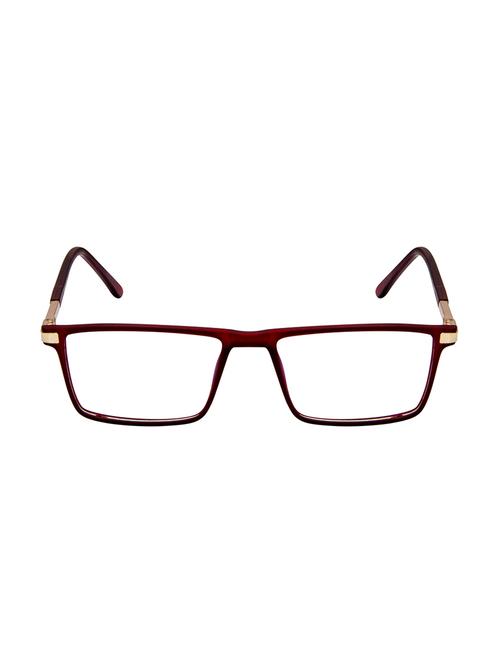 cardon matte red rectangular full rim eyeglasses - 16177135 - Very Small Image - 1