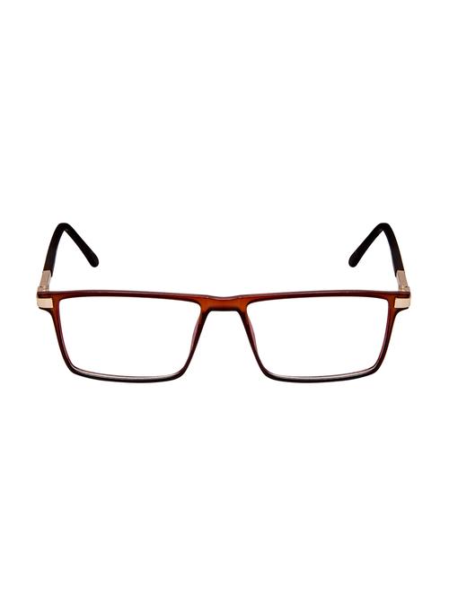 cardon matte brown rectangular full rim eyeglasses - 16177137 - Very Small Image - 1