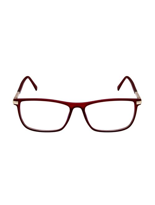 cardon matte red rectangular full rim eyeglasses - 16177141 - Very Small Image - 1