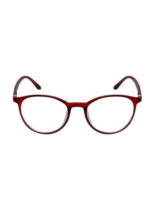 cardon matte maroon round full rim eyeglasses - 16177155 - Very Small Image - 1
