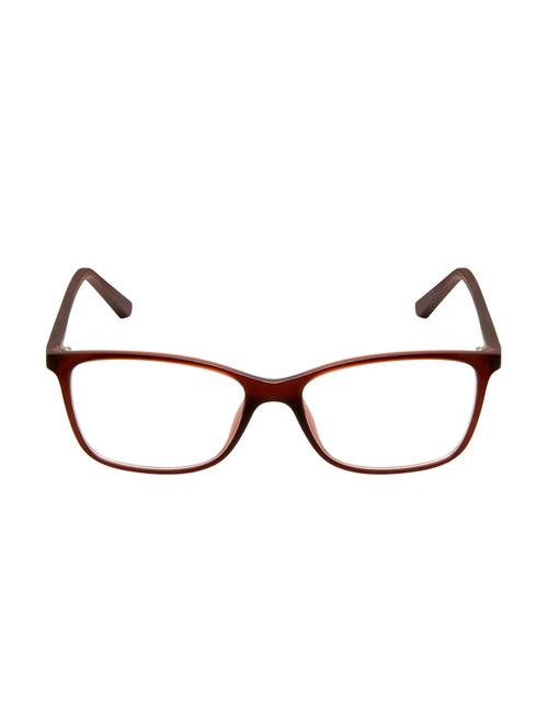 cardon matte brown rectangular full rim eyeglasses - 16177164 - Very Small Image - 1