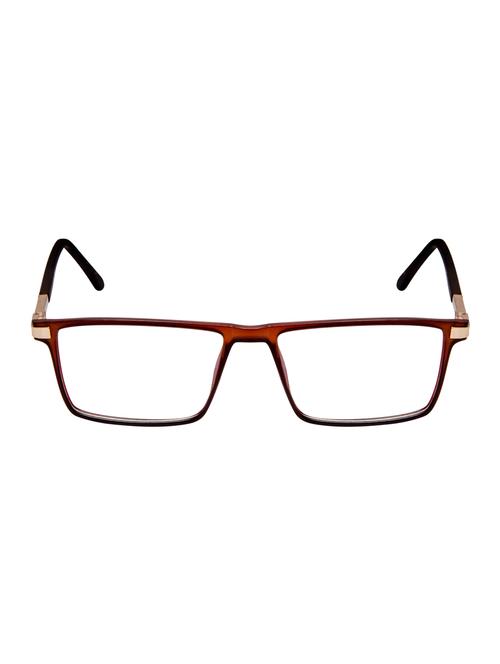 cardon matte brown rectangular full rim eyeglasses - 16177260 - Very Small Image - 1