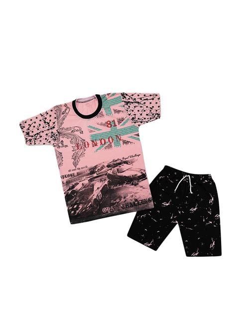 pink cotton shorts set - 16180454 - Very Small Image - 1
