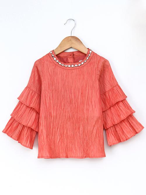orange polyester top - 16180831 - Very Small Image - 1