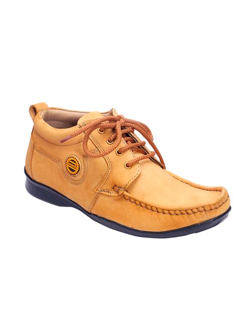 tan leather lace up shoes - 16183926 - Very Small Image - 1