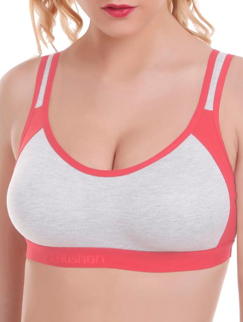 color block sports bra - 16184431 - Very Small Image - 1