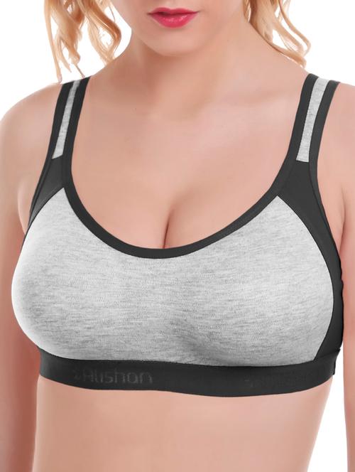 color block sports bra - 16184434 - Very Small Image - 1