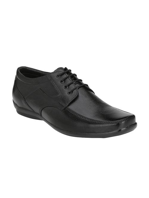 black leather lace-up derbys - 16185322 - Very Small Image - 1
