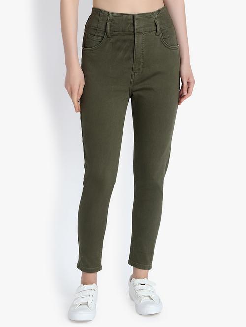 high rise ankle length jeans - 16185399 - Very Small Image - 1