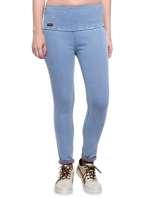 turn up hem high rise jegging - 16185821 - Very Small Image - 1