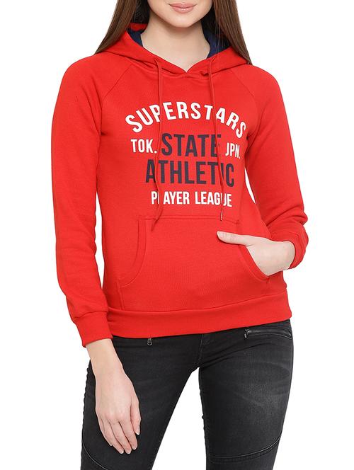 letter print hooded sweatshirt - 16186261 - Very Small Image - 1