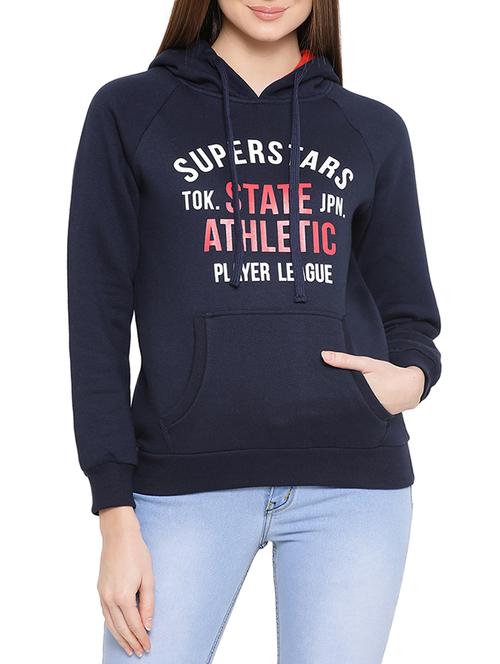 letter print hooded sweatshirt - 16186262 - Very Small Image - 1