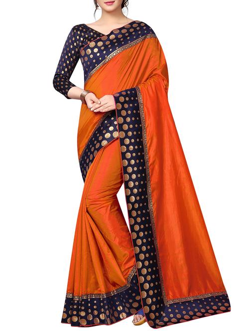 contrast printed saree - 16186719 - Very Small Image - 1