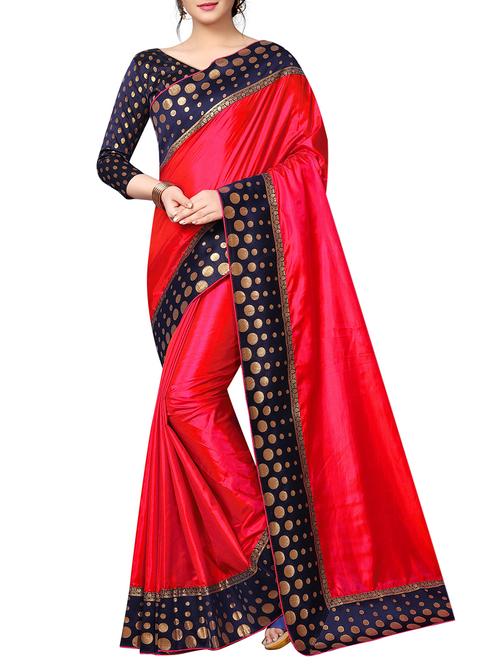 contrast printed saree - 16186722 - Very Small Image - 1