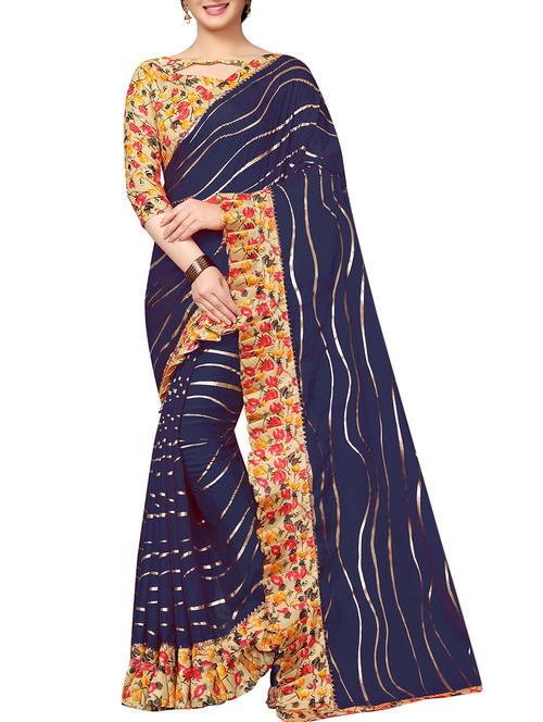 leheriya printed saree - 16186731 - Very Small Image - 1